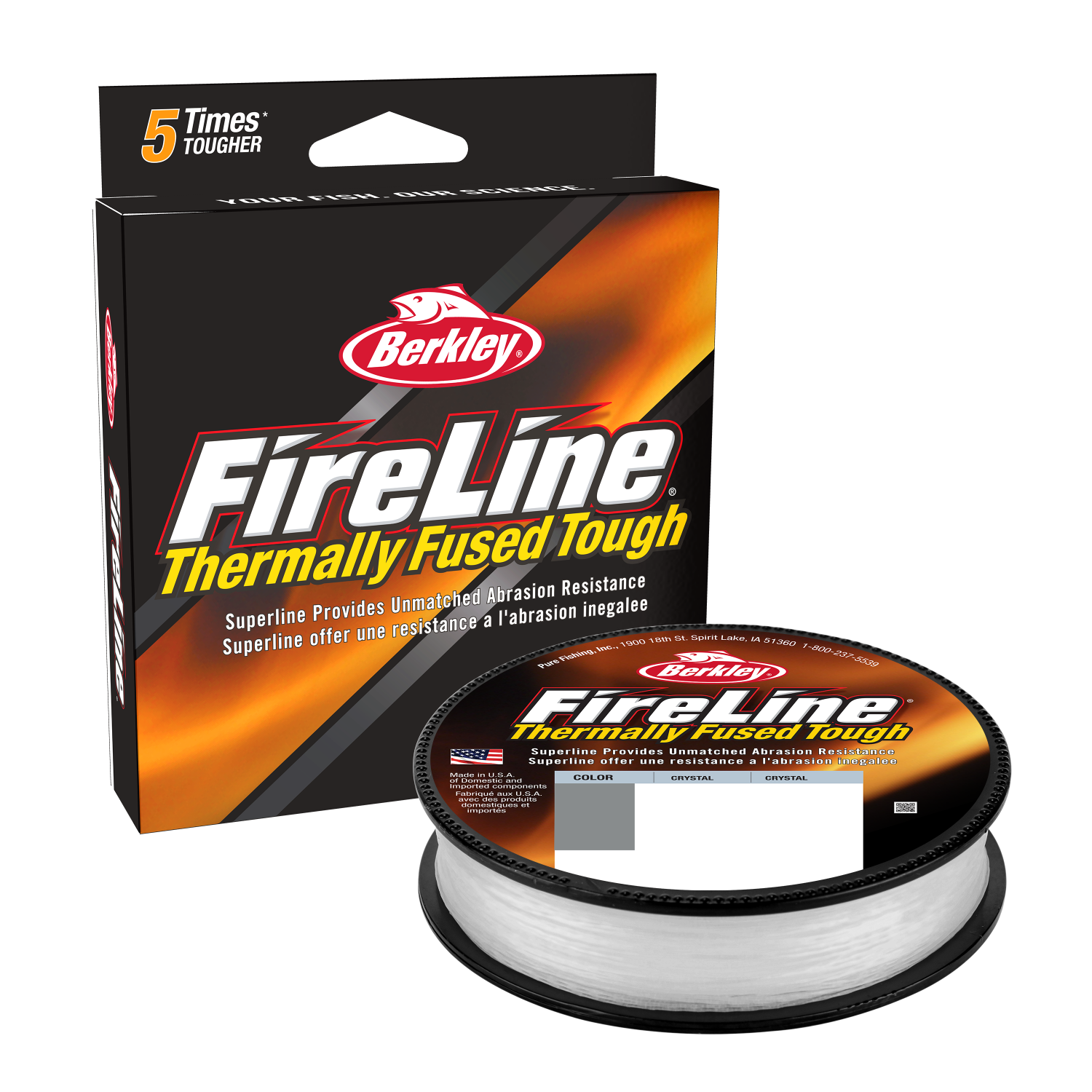 BERKLEY Fireline Fused Original braided fishing line transparent 150  1553672 00