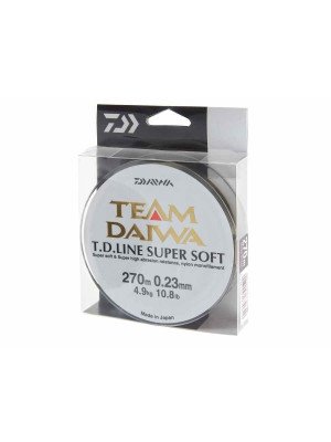 Team Daiwa TD Super Soft, Fishing line monofilament, 135m, Made in Japan, moos green