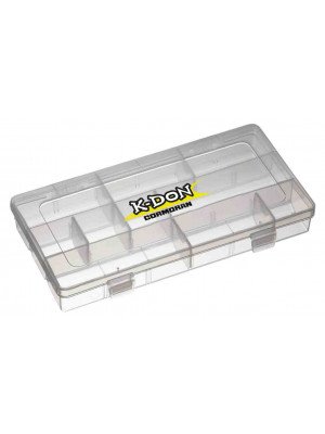 K-DON Tackle Box Model 1006, Small transparent lure box, 23 x 12 x 3.5cm