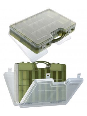 Cormoran Tackle Box Model 10021, Lure- and Allroundbox, 30 x 21 x 7cm, 2-parted